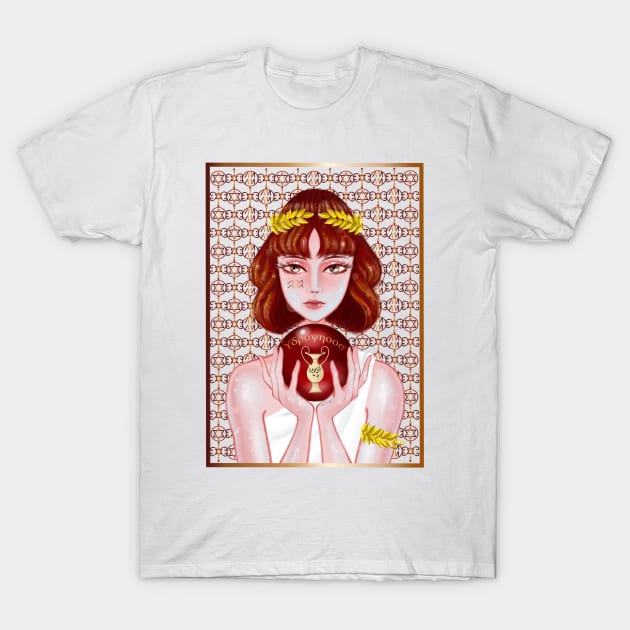 Aquarius Garnet T-Shirt by amadeuxway